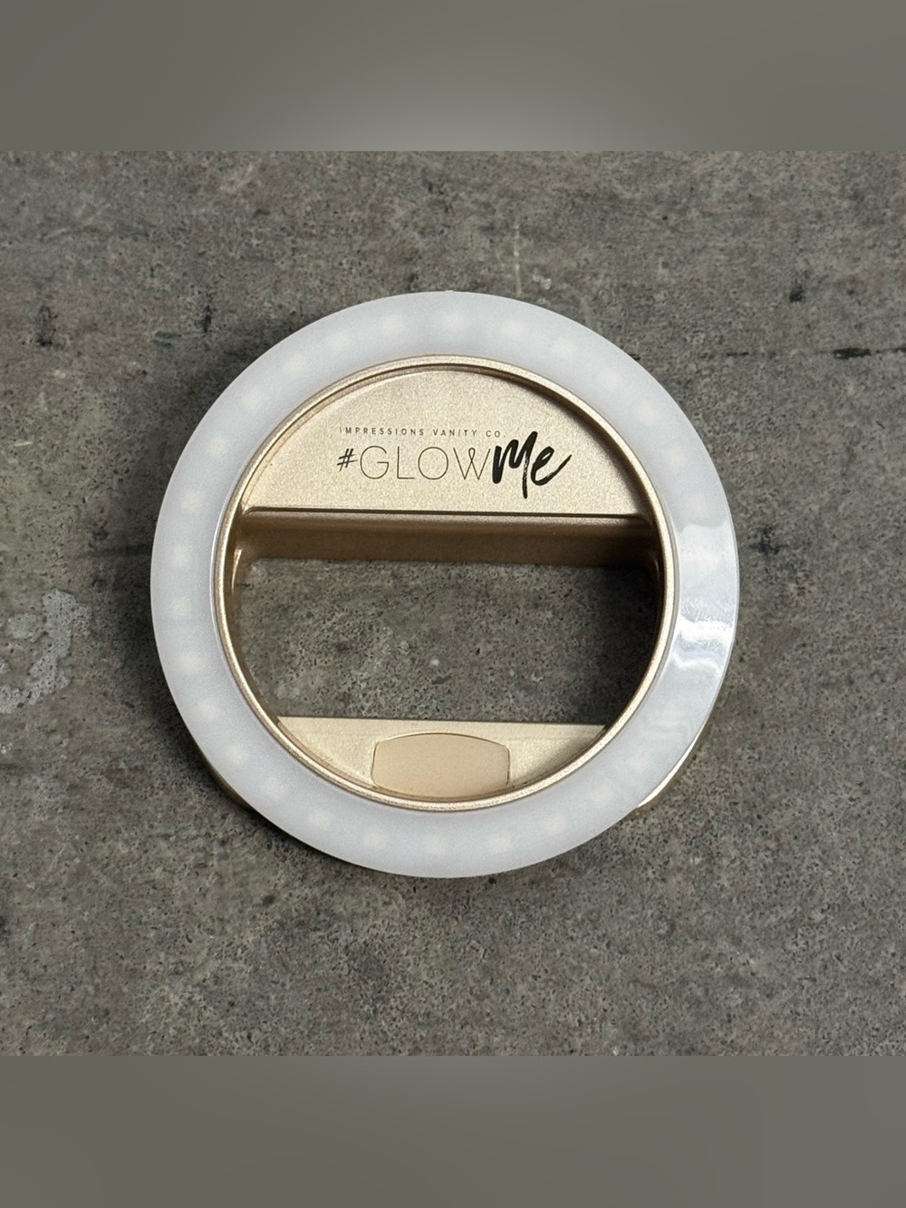 #GlowMe Gold Clip-On LED Ring Light by Impressions Vanity Co.